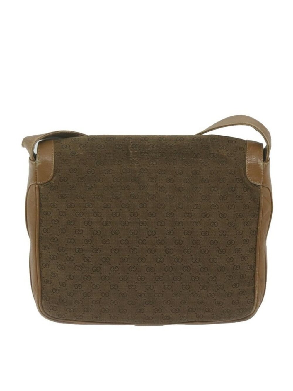 Authentic GUCCI Micro GG Canvas Shoulder Bag Beige Brown - Picture 9 of 16